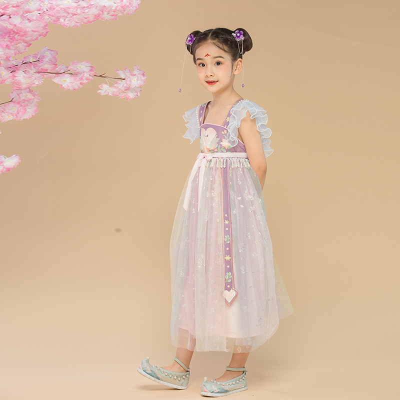 JS蒋硕&肩上云儿童汉服旗袍裙