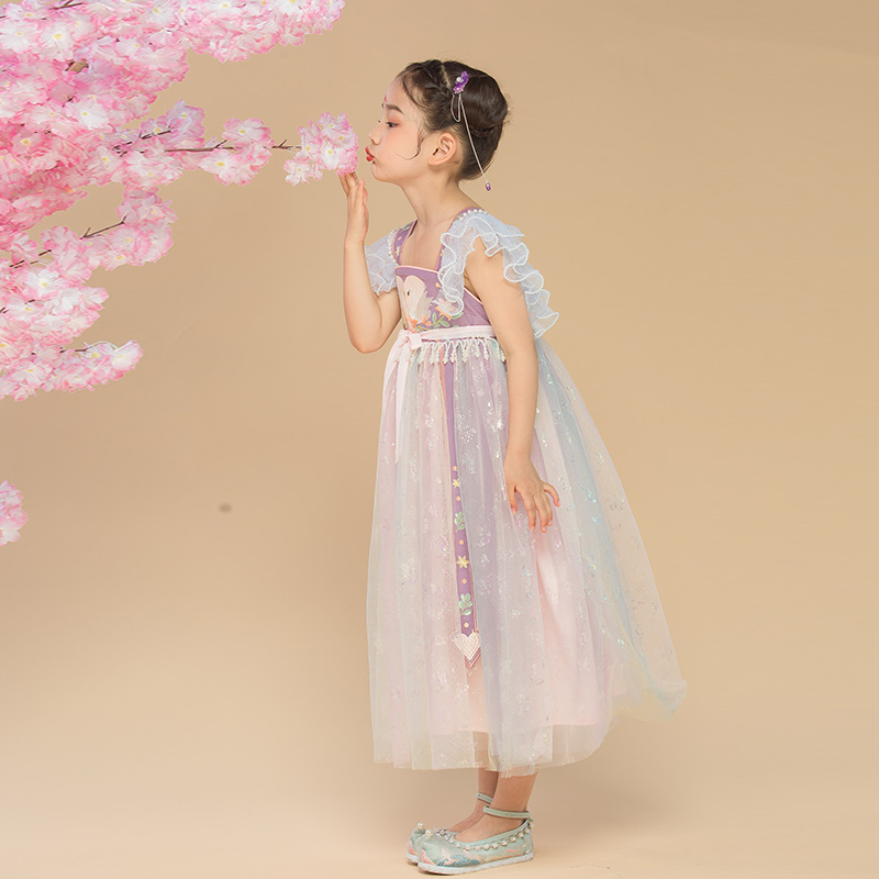 JS蒋硕&肩上云儿童汉服旗袍裙