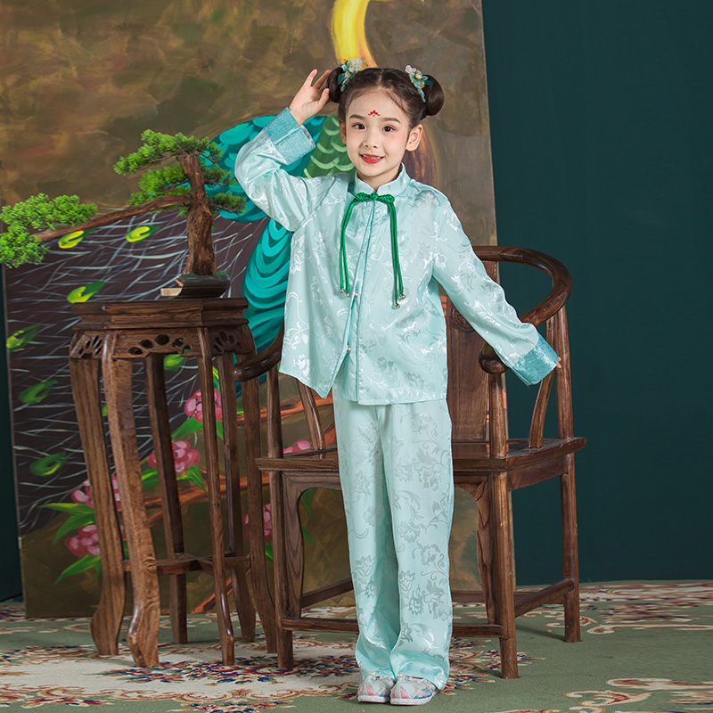 JS蒋硕&肩上云儿童汉服旗袍裙