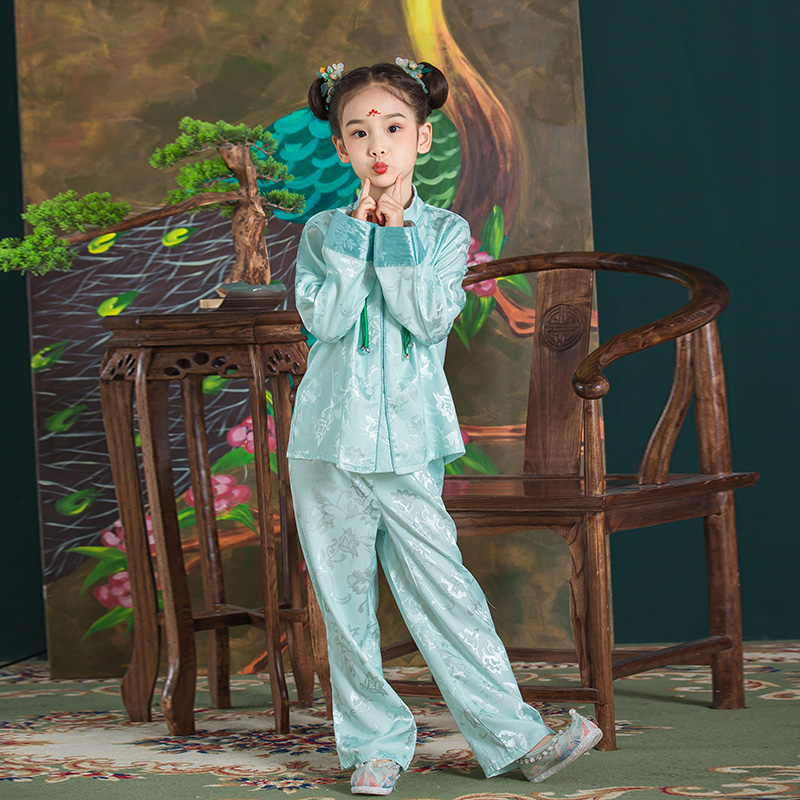 JS蒋硕&肩上云儿童汉服旗袍裙