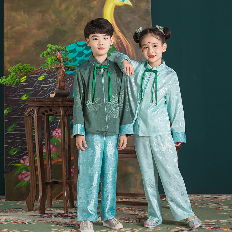 JS蒋硕&肩上云儿童汉服旗袍裙