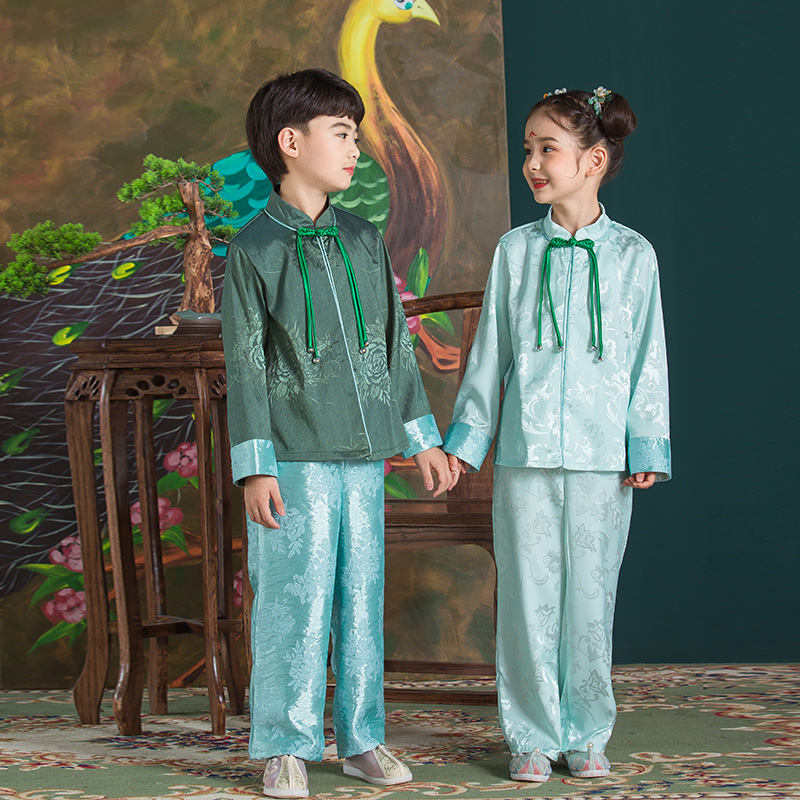 JS蒋硕&肩上云儿童汉服旗袍裙
