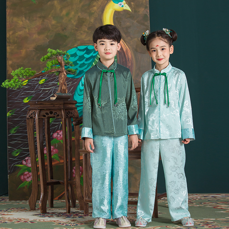 JS蒋硕&肩上云儿童汉服旗袍裙