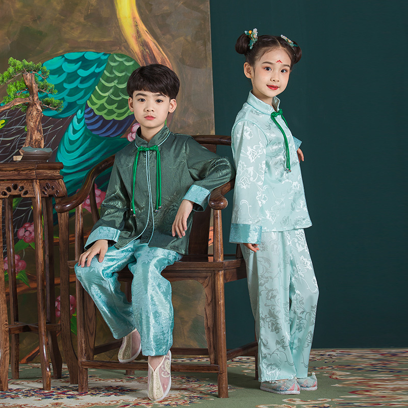 JS蒋硕&肩上云儿童汉服旗袍裙