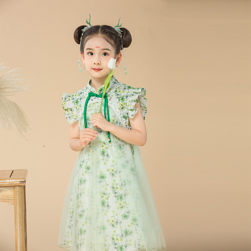 JS蒋硕&肩上云儿童汉服旗袍