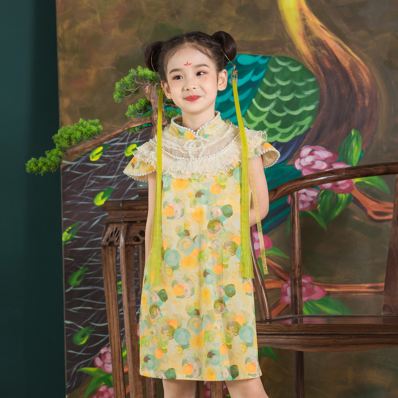 JS蒋硕&肩上云儿童汉服旗袍