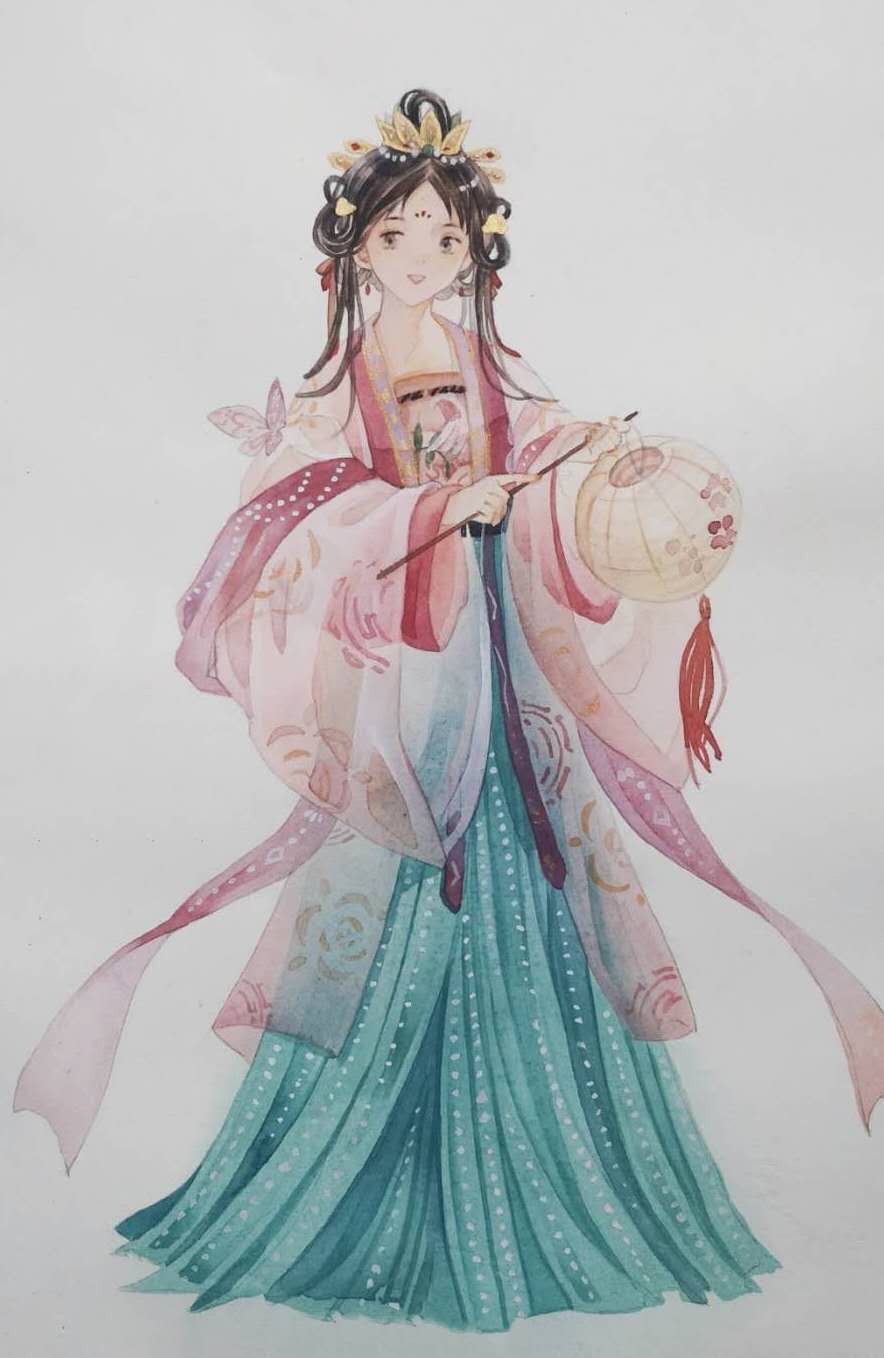 JS蒋硕·肩上云服装手绘设计效果图