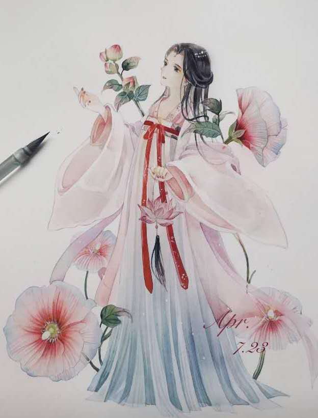 JS蒋硕·肩上云服装手绘设计效果图