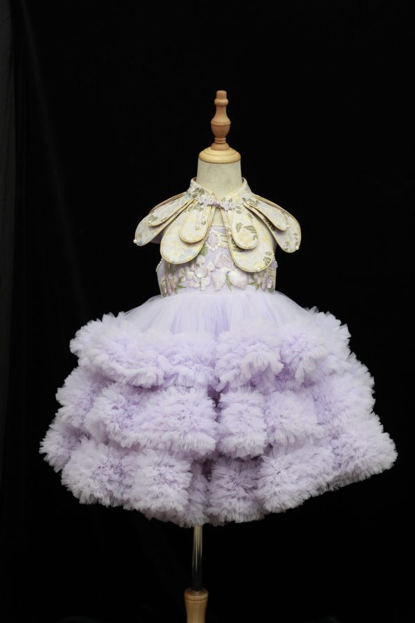 "Jian Shangyun 2025 New Traditional Chinese Style Evening Dress Series for Birthdays"肩上云2025新品国风礼服系列晚礼生日款 (紫色三层蓬蓬裙)