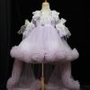 "Jian Shangyun 2025 New Traditional Chinese Style Evening Dress Series for Birthdays"肩上云2025新品国风礼服系列晚礼生日款 (紫色短款纱纱)