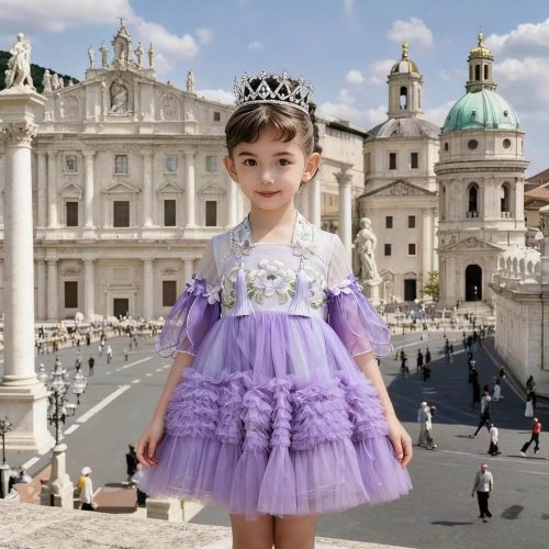 "Jian Shangyun 2025 New Traditional Chinese Style Evening Dress Series for Birthdays"肩上云2025新品国风礼服系列晚礼生日款 (紫色花朵绣花)